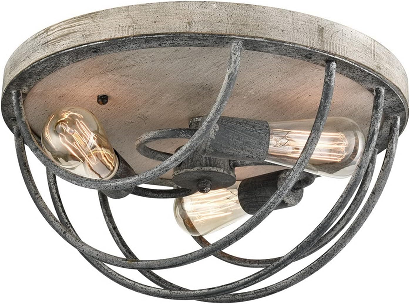 Farmhouse Flush Mount Ceiling Light Fixtures 3 Lights for Bedroom Hallway Kitchen Foyer Entry
