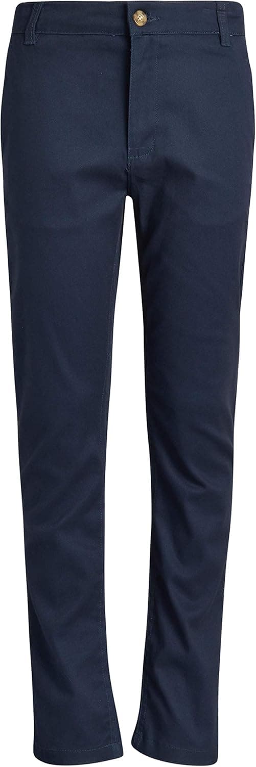 Cherokee Boys’ School Uniform - Cotton Twill Khaki Dress Pants