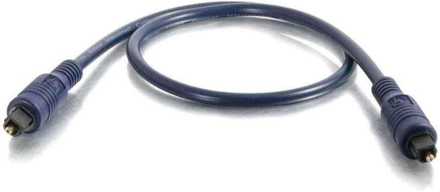 C2G/ Cables To Go 40393 Velocity Toslink Optical Digital Cable, Blue (16.4 Feet, 5 Meters)