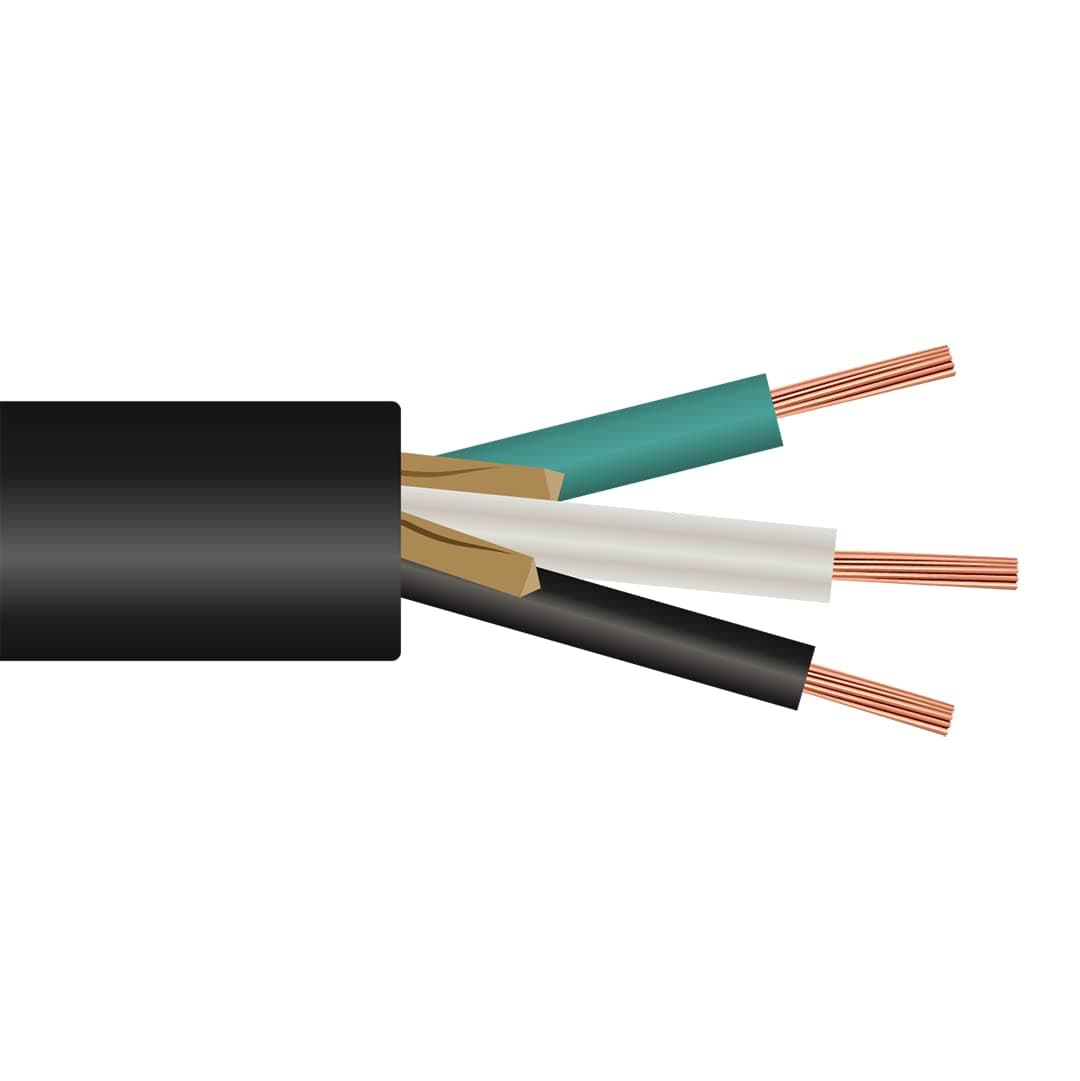 125' 8/3 SOOW SO Portable Power Cord Outdoor Durable Flexible Wire Cable 600V