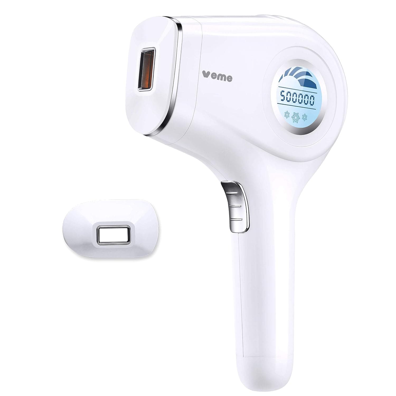 VEME IPL Hair Removal for Women & Men Permanent Hair Remover with Ice Cooling ＆ 2cm² Precision Head - Painless Hair Removal Device for Facial Whole Body Upper Lip Bikini Armpits Arms Legs