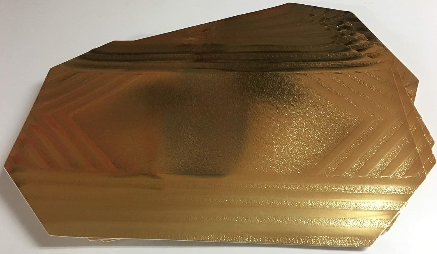 Better Home 6 Mylar Gold Metallic Vinyl Placemats, New Octagonal