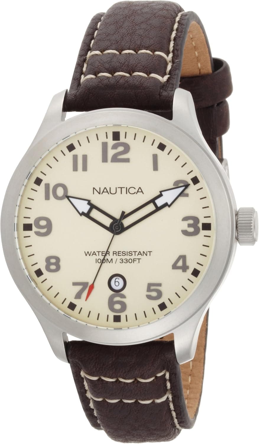 Nautica Men's N09559G BFD 101 Date Tan Dial Watch