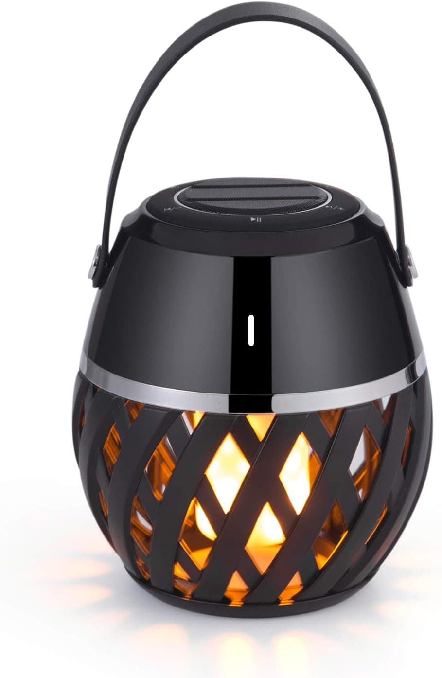 Led Bluetooth Speakers Portable Wireless Speakers Flickering Flame Lights Lantern Bluetooth Speaker Torch Atmosphere Table Lamp Stereo Sound Indoor Outdoor Speakers