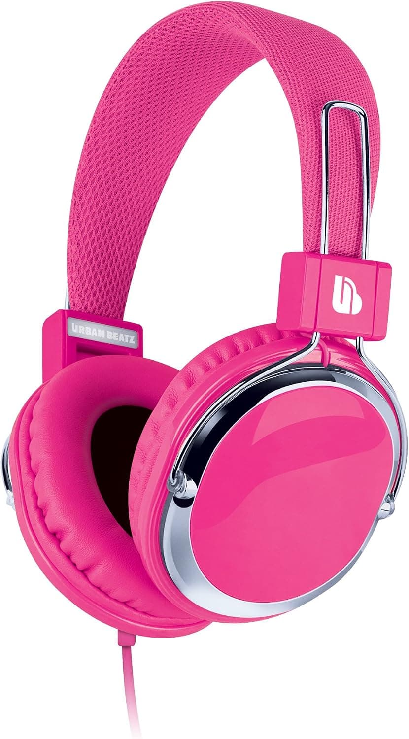 Urban Beatz Accent Headphones - Pink (UB-HL125 )