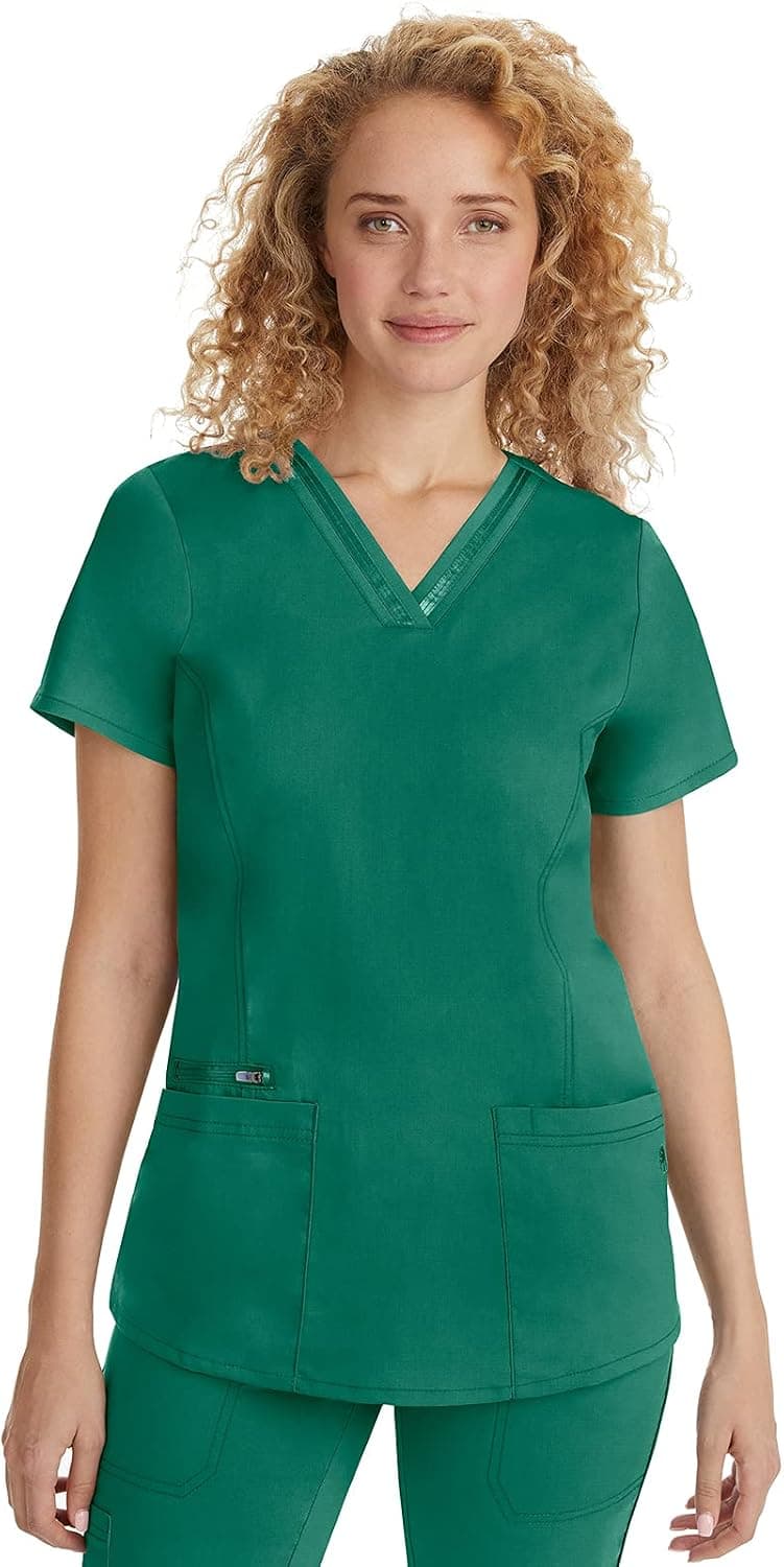 Healing Hands Scrubs Top 3 Pocket V-Neck 2278 Jasmin Womens Scrub Top Purple Label Scrubs for Women