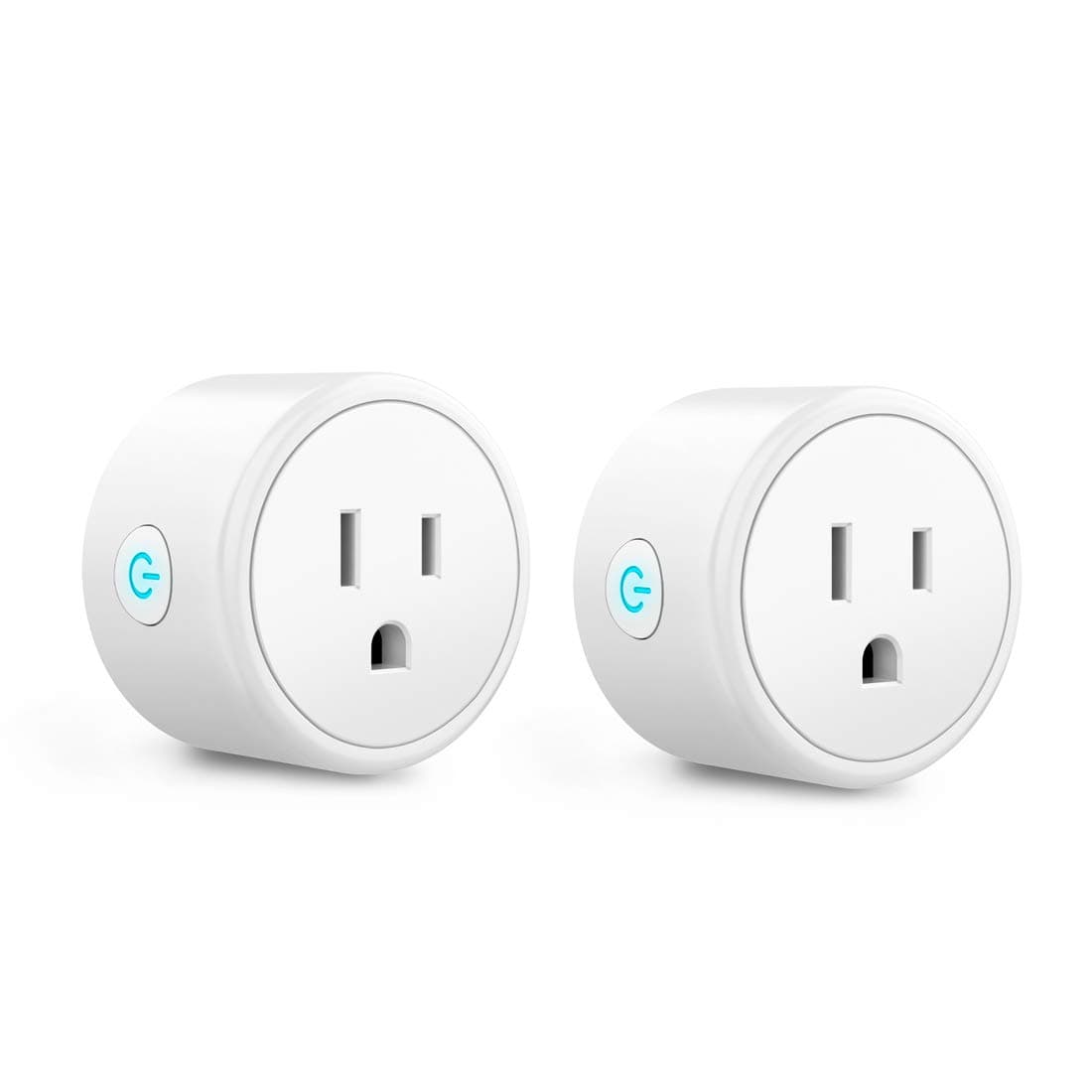 Aoycocr Mini Smart Plugs - Bluetooth WiFi Outlet Compatible with Alexa, Google Home Assistant, Remote Control with Timer Function Switch,ETL/FCC/Rohs Listed Socket 2 Pack