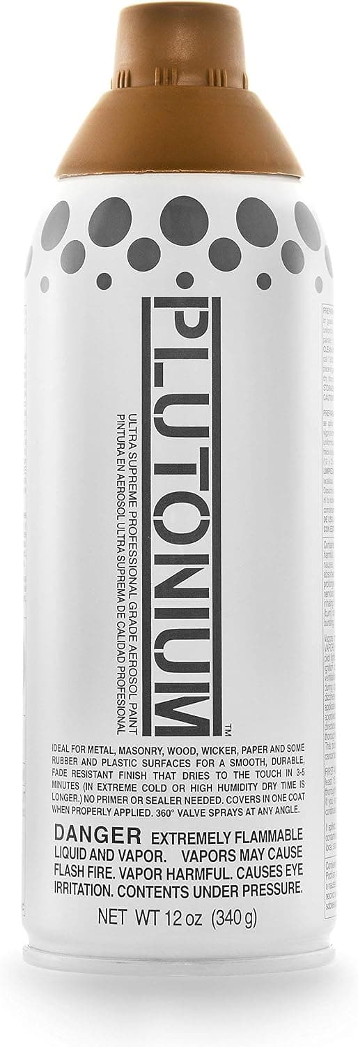 Plutonium Paint Ultra Supreme Professional Aerosol Spray Paint, 12-Ounce, Georgia Clay
