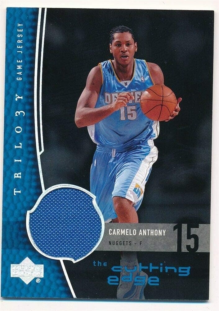 BIGBOYD SPORTS CARDS Carmelo Anthony 2005/06 Upper Deck Trilogy Cutting Edge RELIC Game Jersey SP F5