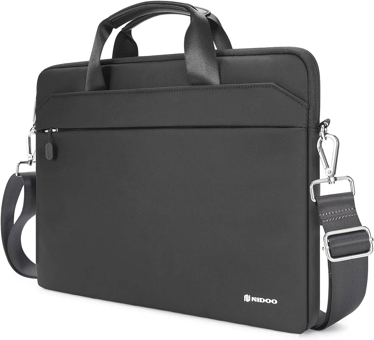 NIDOO 13-14 Inch Laptop Briefcase Handle Shoulder Bag Sleeve Case for 13.3" Macbook Pro 2014 2015/13.5" Surface Book 2 3/14" ThinkPad X1 Carbon /14" Pavilion 14/14" Swift 3 5/14" MateBook D, Black