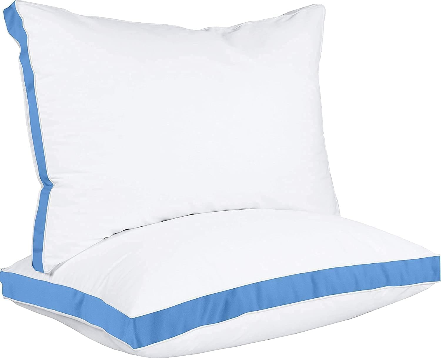 Utopia Bedding Bed Pillows for Sleeping King Size (Blue), Set of 2, Cooling Hotel Quality, Gusseted Pillow for Back, Stomach or Side Sleepers