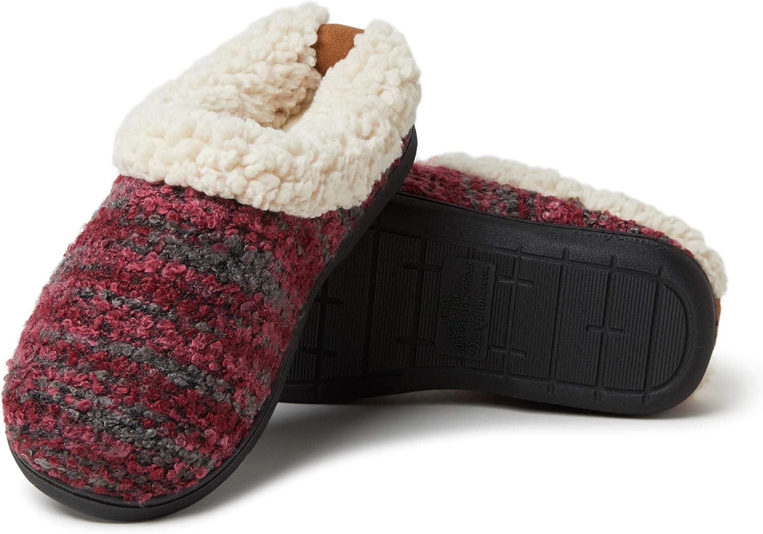 Dearfoams Women's Cozy Boucle Clog Slipper