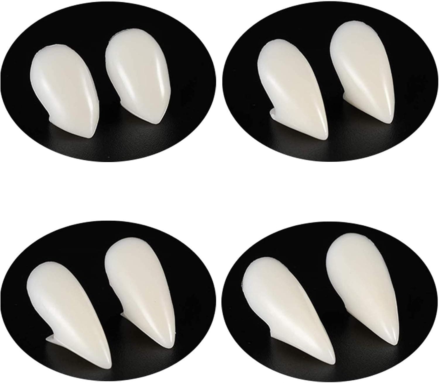 Nyicey Vampire Teeth Fangs Horror False Teeth Fake Denture for Cosplay Party Props Halloween Party Fangs Favors