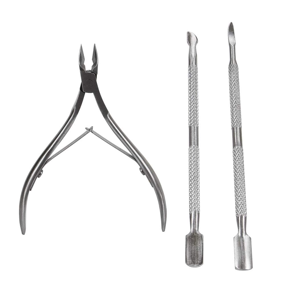 Cuticle Nippers Cuticle Trimmer With Pusher,Extremely Sharp Pedicure Manicure Tool Kit Cuticle Trimmer 3PCS Professional