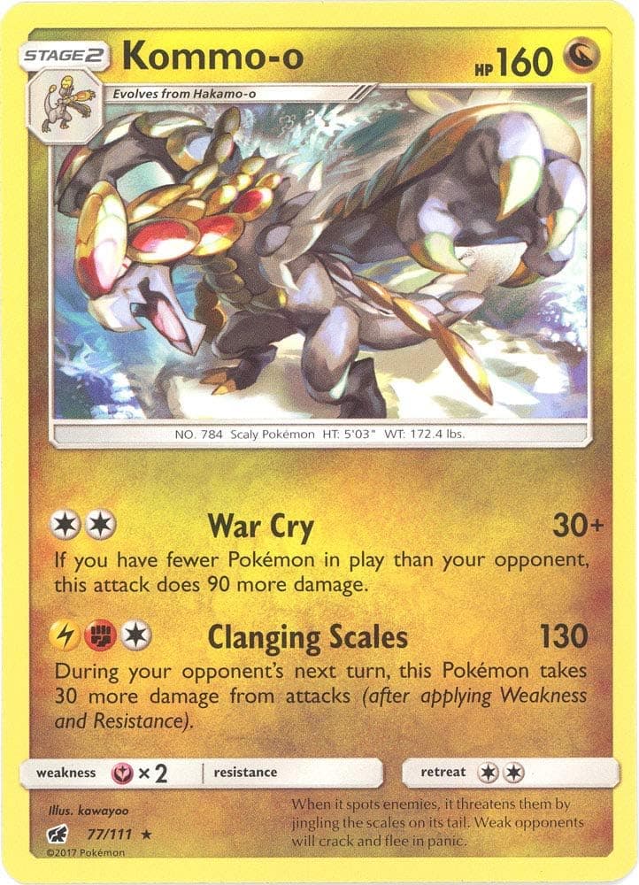 Pokemon - Kommo-o - 77/111 - Rare