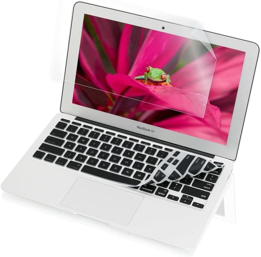 IOGEAR Shield Plus Protect for 13" Macbook Air Keyboard Skin and Screen Protector, GKSMA13