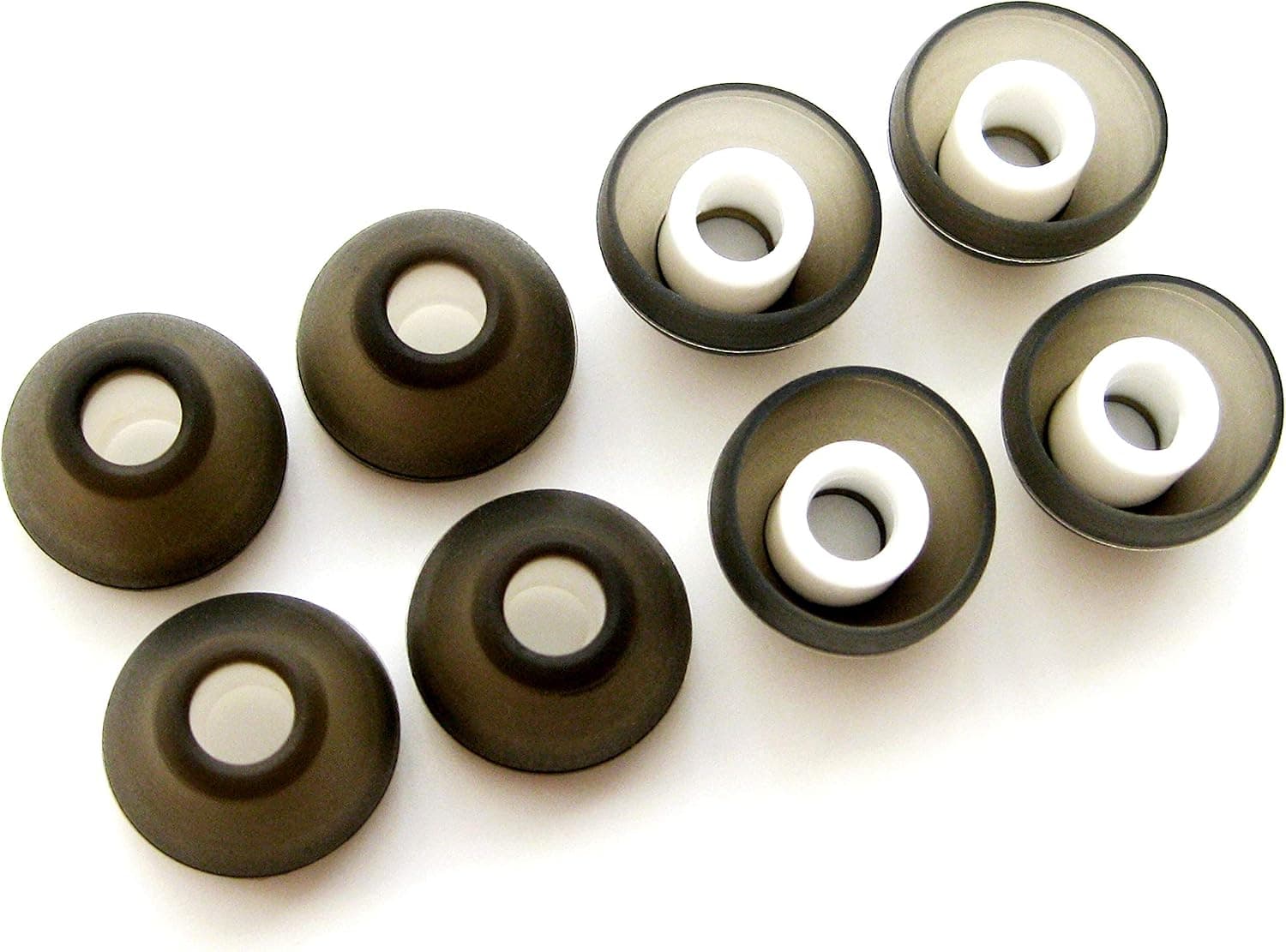 8 Large (L) Ergonomical Comfort Replacement Set Earbuds Eartips Compatible with Sennheiser IE Series, CX Series, CXC Series, CXL Series, OCX Series, and MM Series In Ear Earphone Headsets