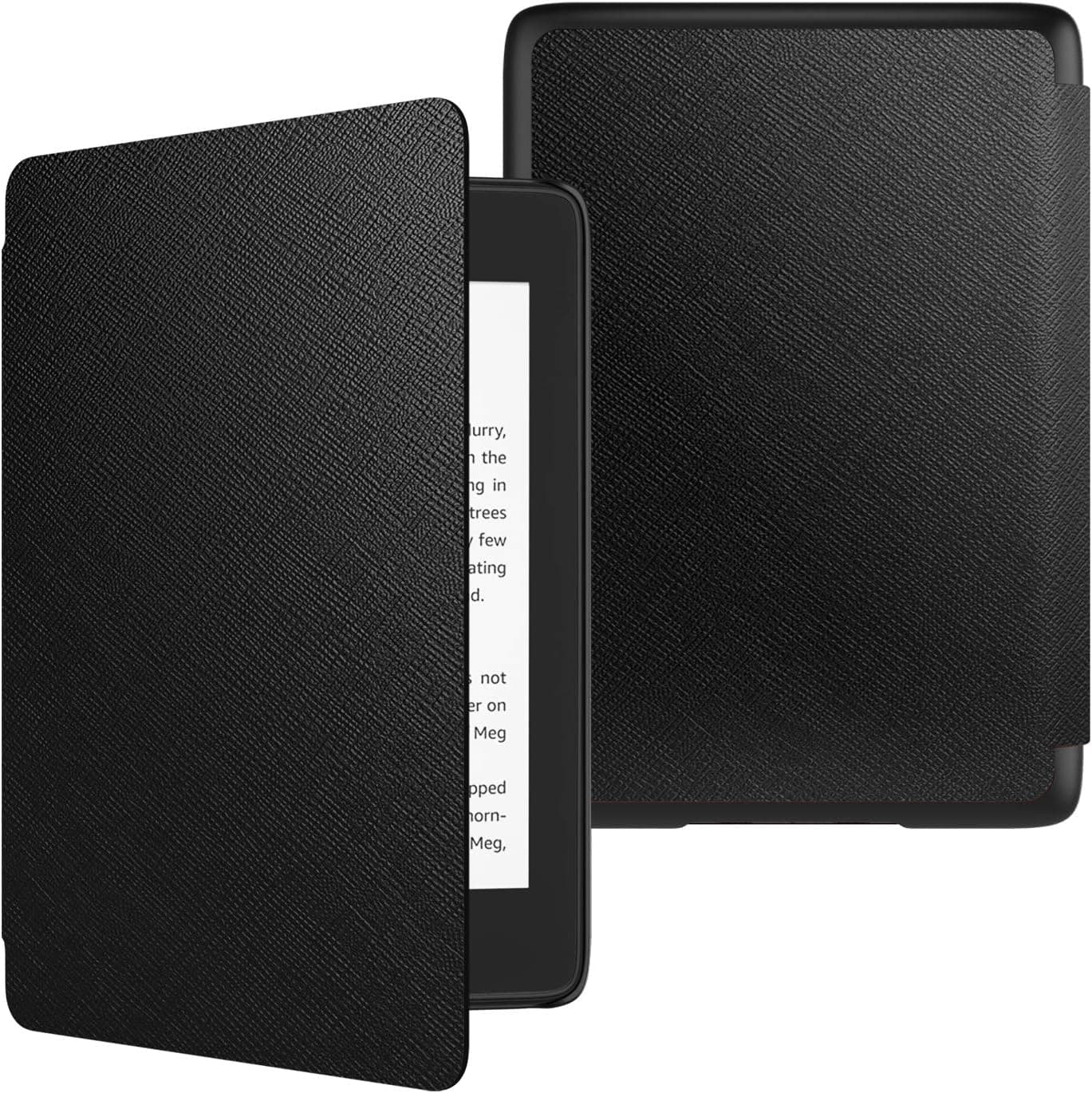 TiMOVO Case Compatible for Kindle Paperwhite E-Reader (10th Generation, 2018 Release) - Slim Lightweight PU Leather Cover with Auto Wake/Sleep Fit Amazon Kindle Paperwhite E-Reader, Black