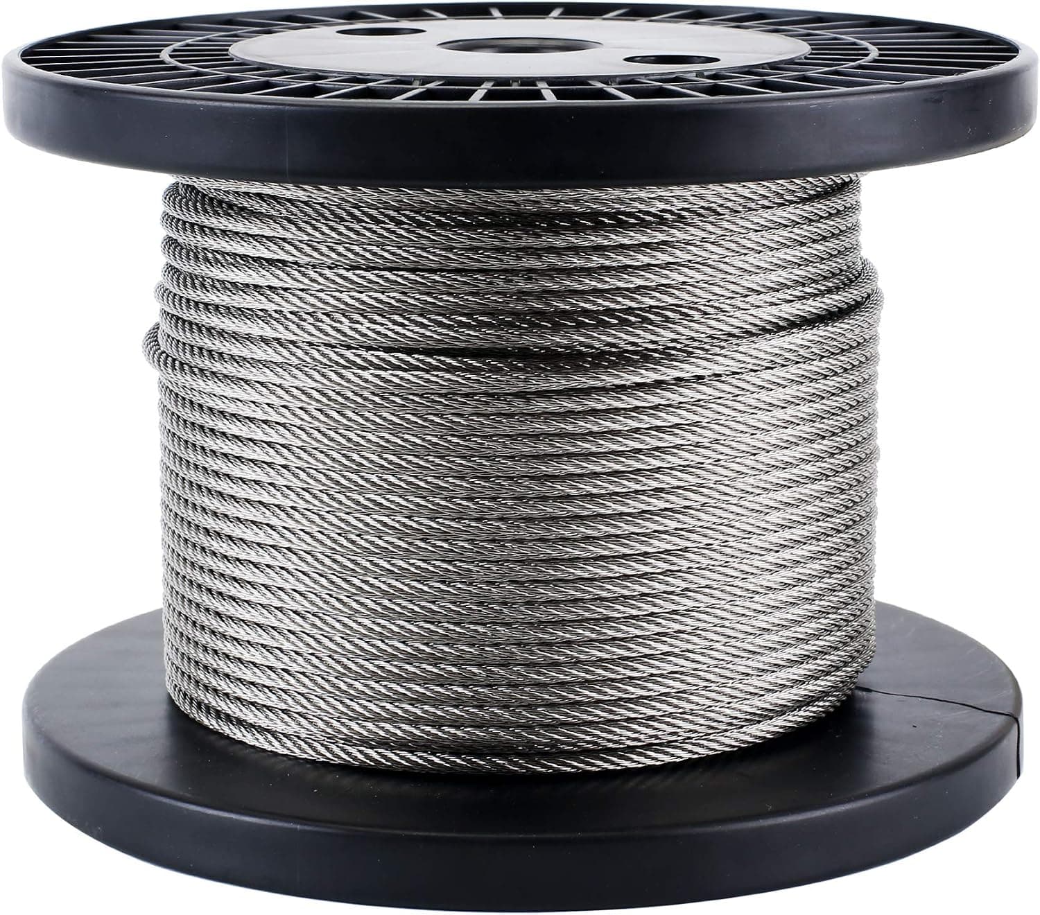 Zoostliss 100Ft Stainless Steel Aircraft Wire Rope 1/8" for Deck Cable Railing Kit, 7x7 T316 Marin Grade