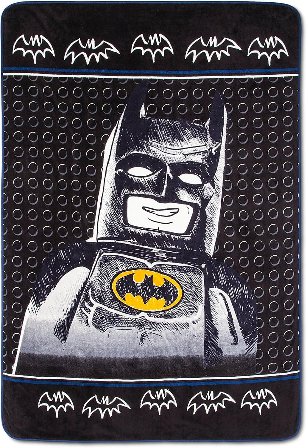 The LEGO Batman Movie Hotline Blanket Black 62 x 90