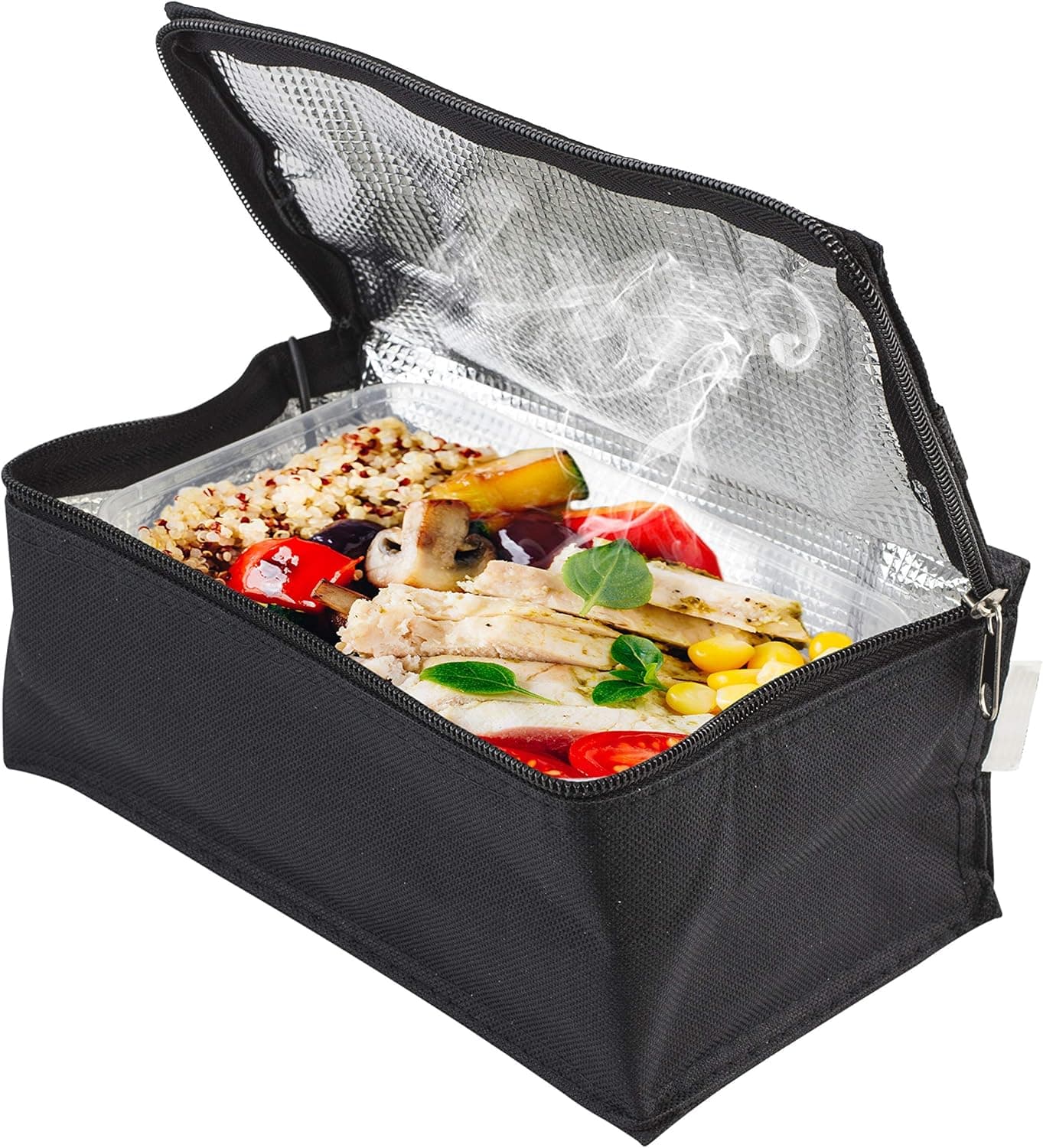 Fine Life Products USB Powered Lunch Box Warmer - Electric Lunch Box Keep your Lunch Warm and Ready - Compact design - Thermal Insulated Lunch Bag Portable Soft Bag - Work Ready Lunch Tote Bag