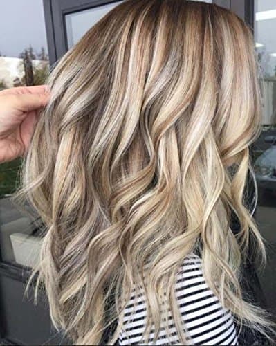 Moresoo Flat Tip Remy Hair Extensions 18 Inch Hair Extensions Keratin Human Hair 50s 50g Color 18 Ash Blonde Highlighted with 613 Bleach Blonde Pre Bonded Hair Extensions