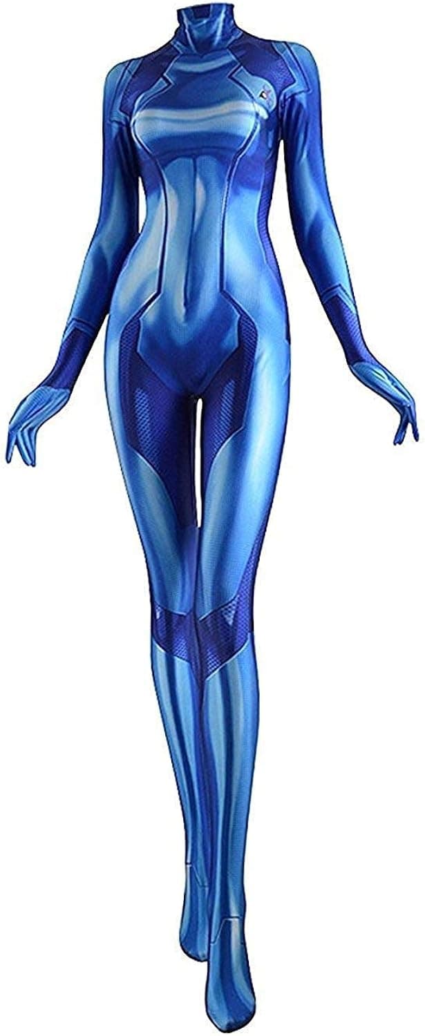 Cosplay Life Zero Suit Samus Cosplay Costume - Metroid Costume for Cosplay, Halloween, Photoshoots – Lycra Fabric Body Suit