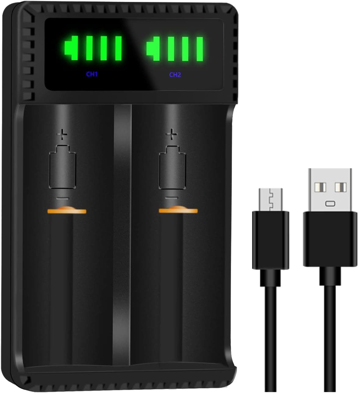 18650 Battery Charger, Tectra Smart Speedy LED Universal Dual Charger for 21700 26500 22650 22500 20700 18500 18490 18350 17670 16340(RCR123) Li-ion Battery