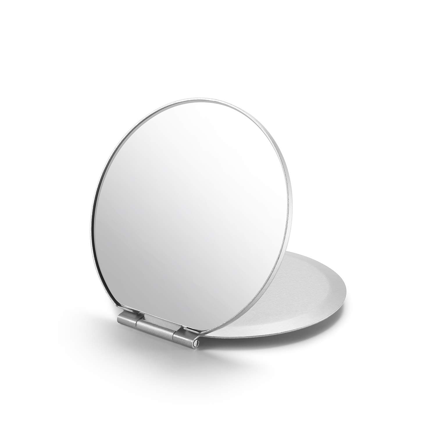Portable Folding Mirror,Ultra-Slim Durable Makeup Mirror, Small Tabletop Mirror for Travel,Aluminum Shell, Mini Size,2.8 "
