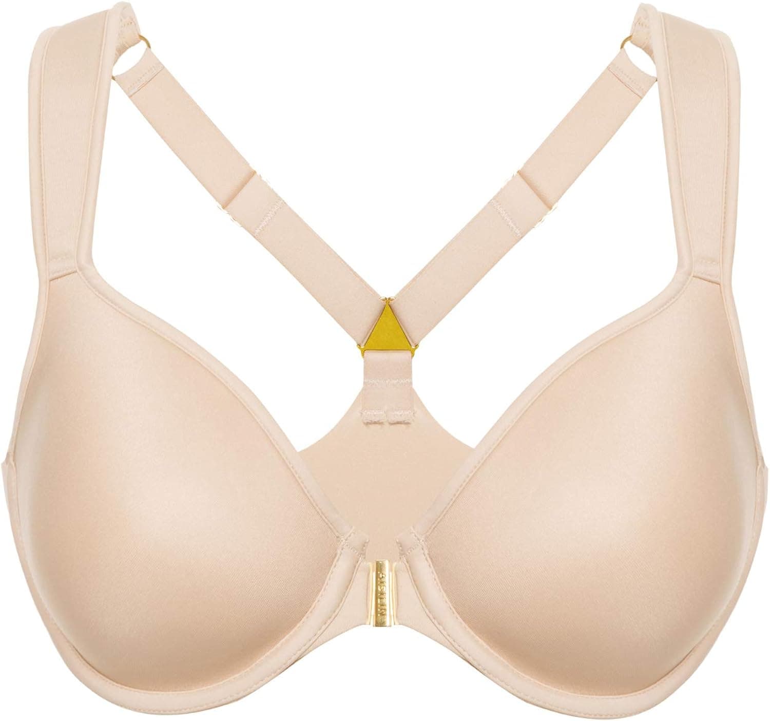 AISILIN Women's Front Closure Racerback Underwire Lightly Padded Full Coverage Bra