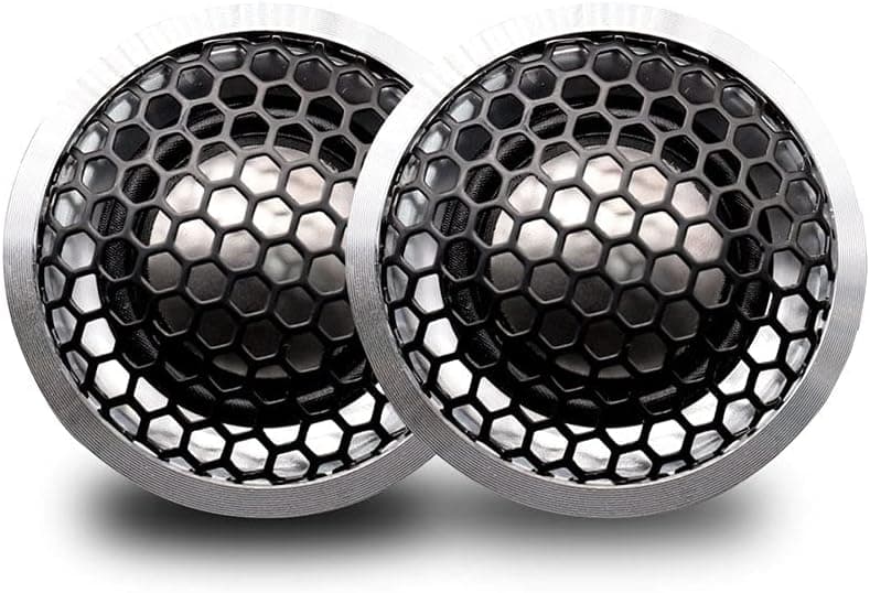 PUZU PZ-T30 120Watt 4-Ohm Titanium Film Car Audio Speakers System with Aluminum case,High Resolution tweeters,Easy Mounting,Pair, (Silver)