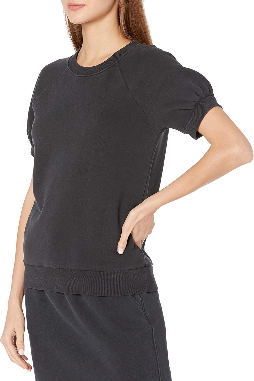 Goodthreads Women's Heritage Fleece Blouson Short-Sleeve Shirt
