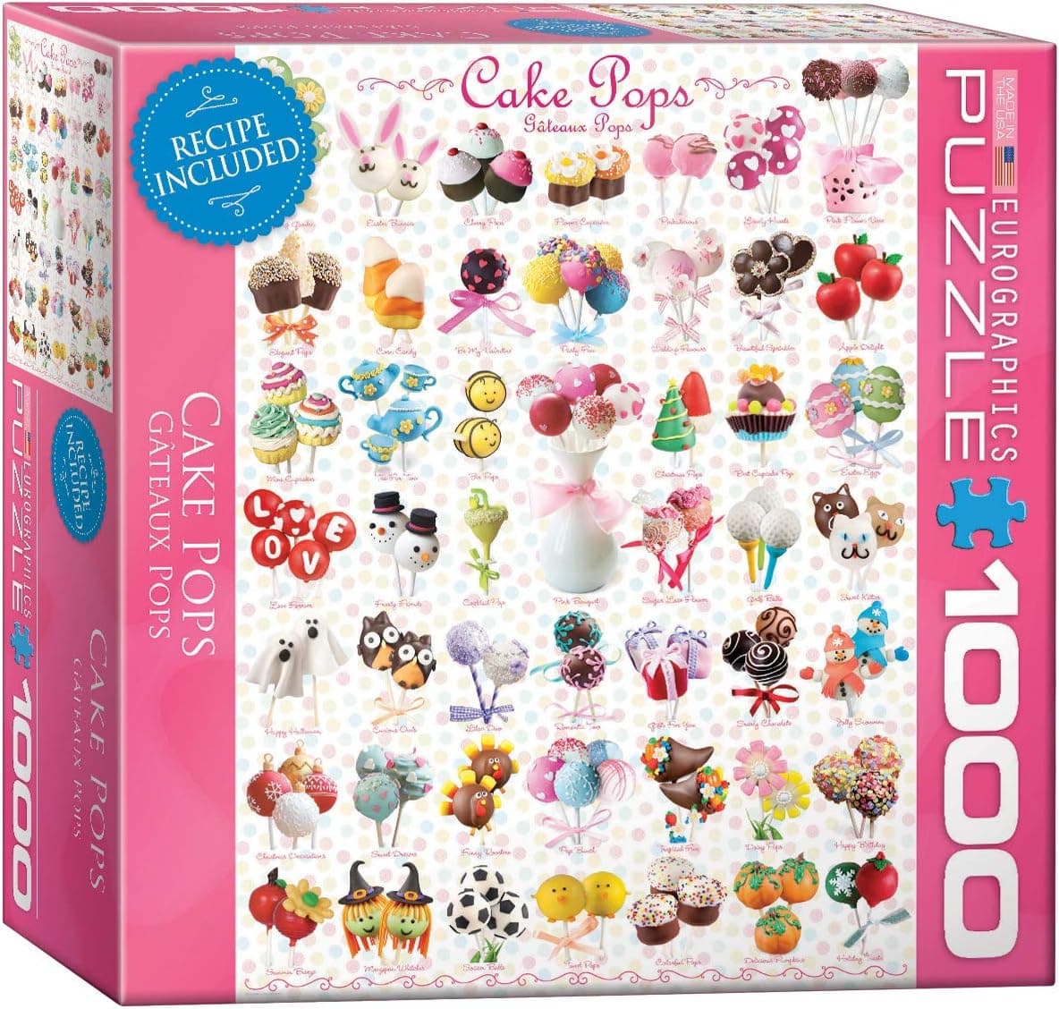 EuroGraphics Cake Pops 1000-Piece Puzzle (Small Box) Puzzle