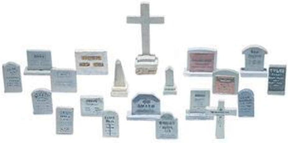Woodland Scenics HO Scale Scenic Details 20 Tombstones