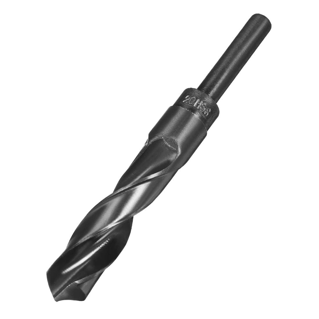 uxcell Reduced Shank Drill Bit 20mm High Speed Steel HSS 9341 Black Oxide with 1/2 Inch Straight Shank