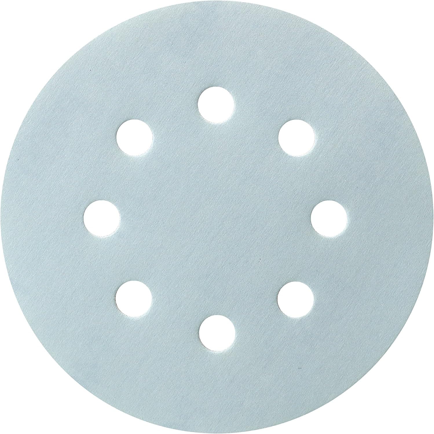 Mestool Sanding Discs 5-Inch 8-Hole 600 Grits Blue Granat Abrasives Dustless Hook and Loop Discs, Pack of 50 (600)