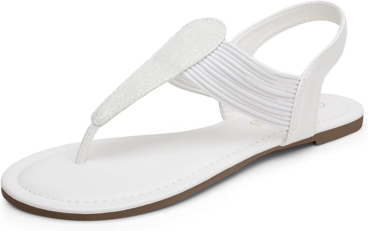 DREAM PAIRS Women's Elastic Strappy String Thong Ankle Strap Summer Gladiator Sandals
