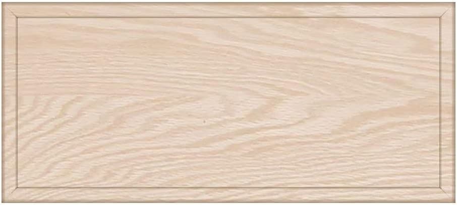 Kendor Unfinished Oak Flat Drawer Front w/Edge Detail, 8H x 18W