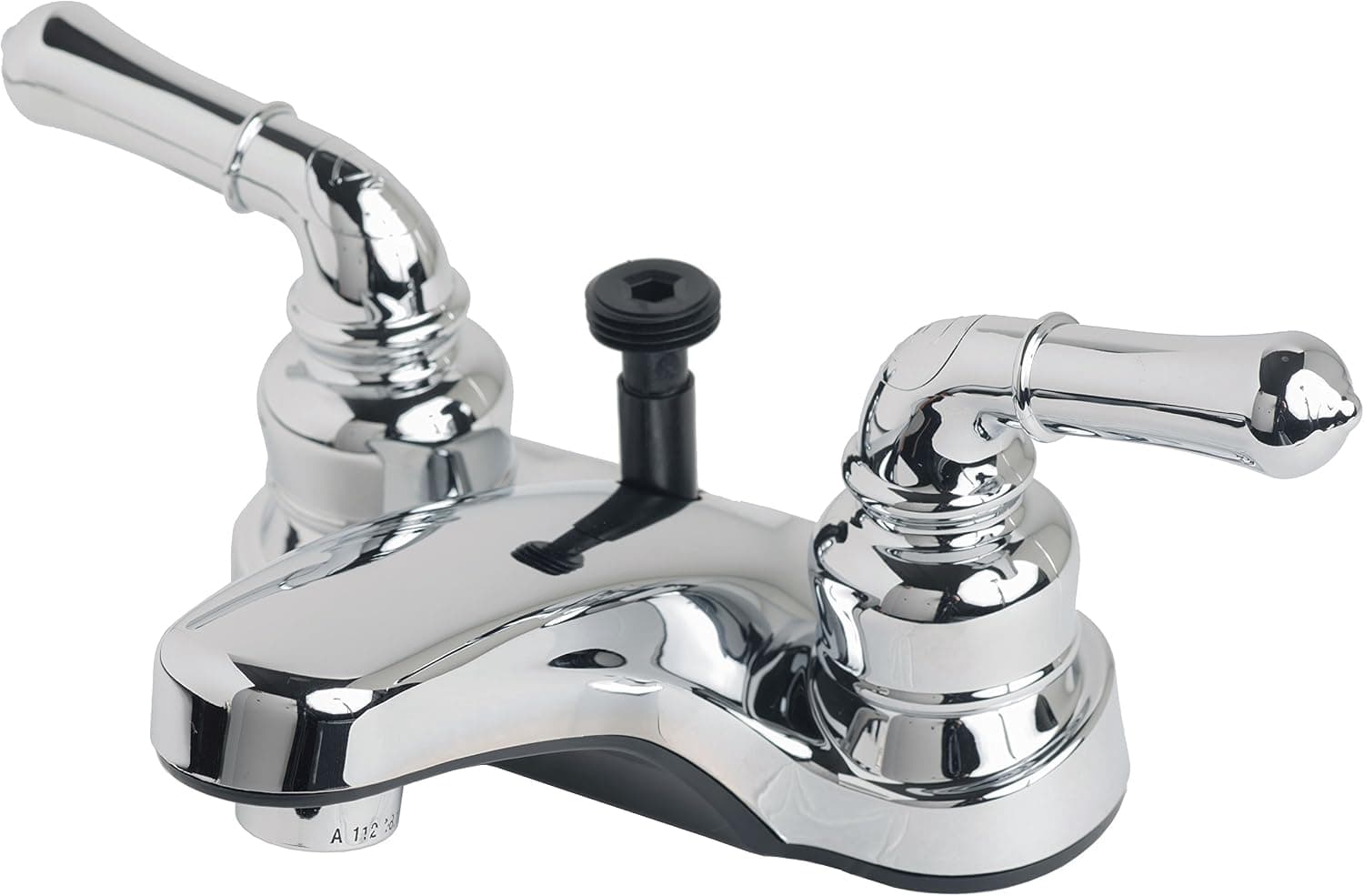 Builders Shoppe 2009CP RV/Motorhome Non-Metallic Centerset Lavatory Faucet with Shower Hose Diverter Chrome Finish
