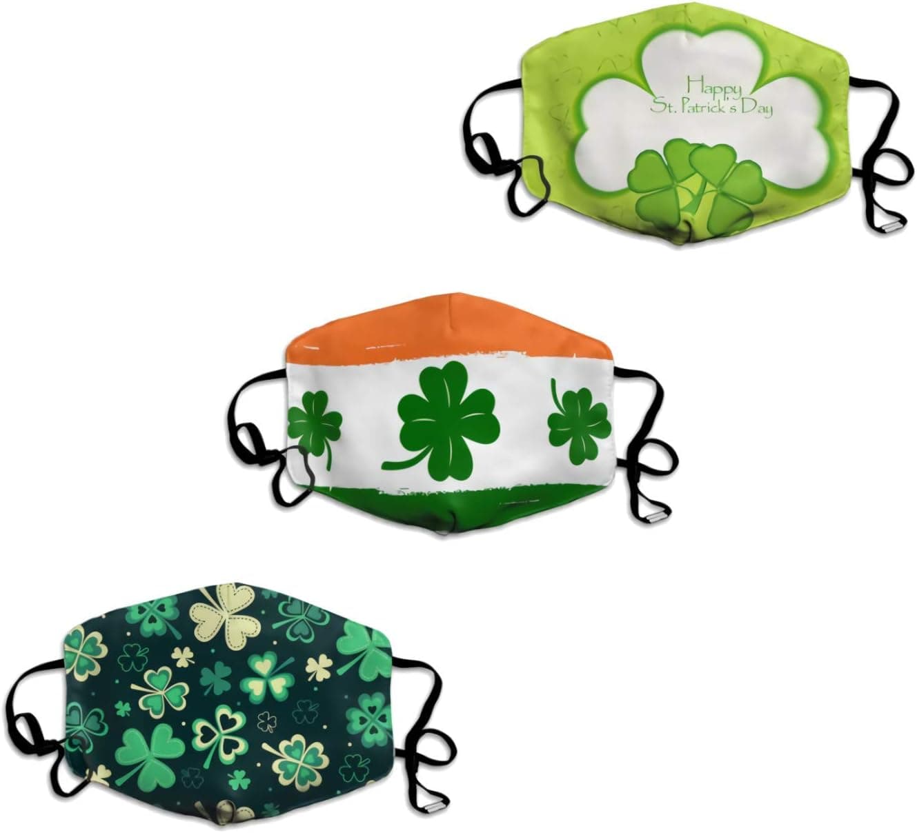 Saint Patrick's Day 3D Printed Balaclava Windproof Face Mask Dustproof Mouth Cover Adjustable