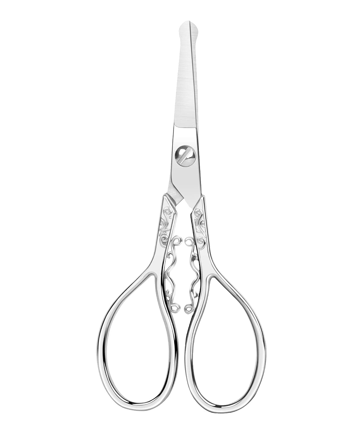 Gemice Premium Manicure Rounded Tip Scissors Multi-purpose Stainless Steel Cuticle Pedicure Beauty Grooming Kit for Nail, Eyebrow, Eyelash, Dry Skin and Nose Hair