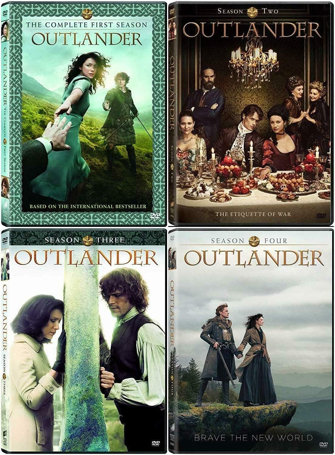 New, Outlander:The Complete Series Season 1-4 (DVD, 19-Disc Box Set) Fast and Free!