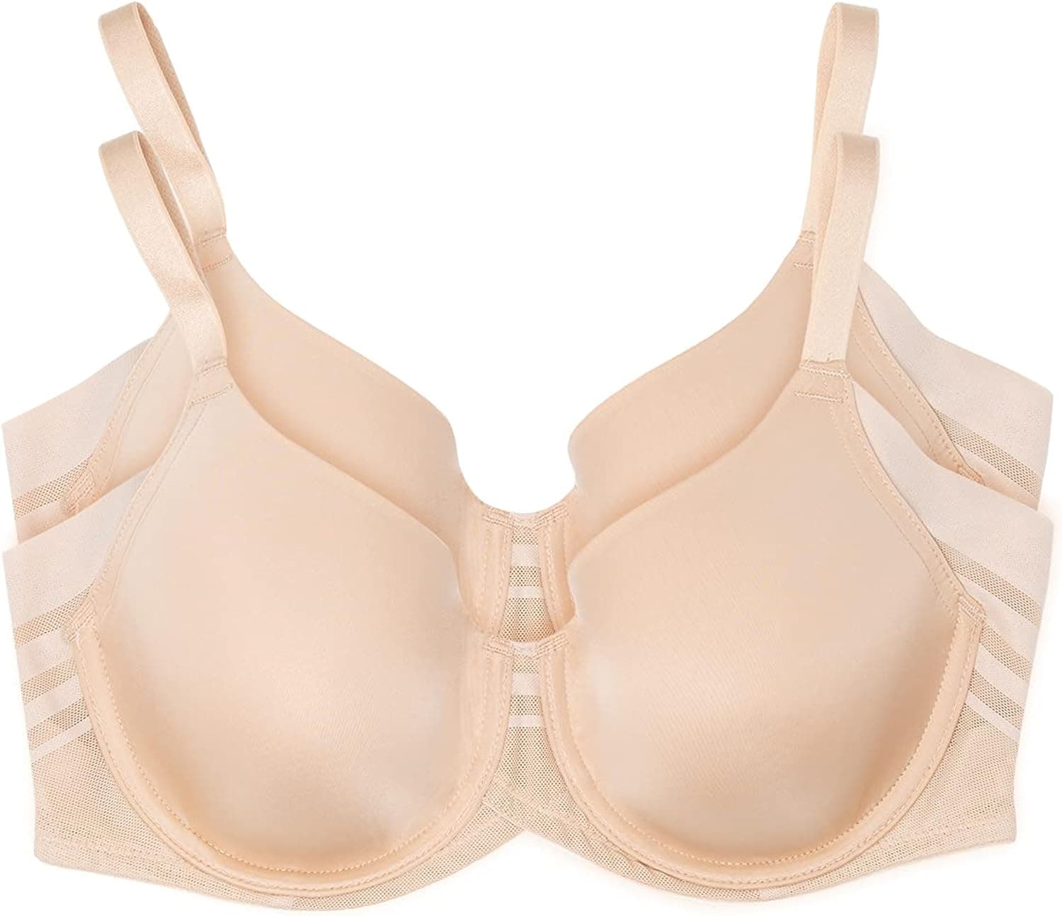 Felina Marvelous Side Smoothing T-Shirt Bra, Tighter Band- Bras for Women, Seamless Bra, Lingerie for Women, Plus Size Bra