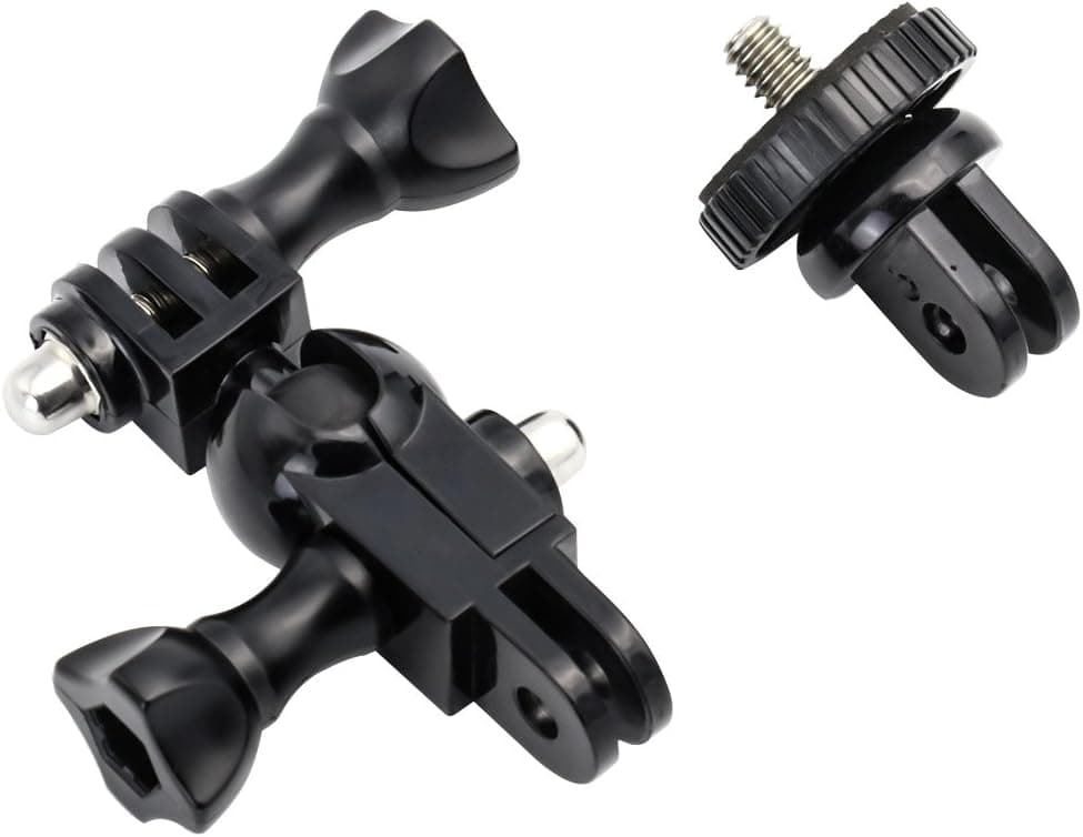 Rotation Ball Joint Mount Extension Accessories with 1/4 Thread for GoPro Hero 9/8/7/6/5/4/3+/3/2/1