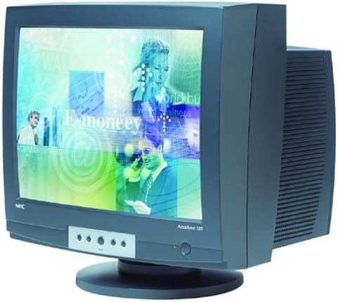 NEC Accusync AS120-BK 120 Black Cabinet 21-Inch Flat Screen CRT Monitor