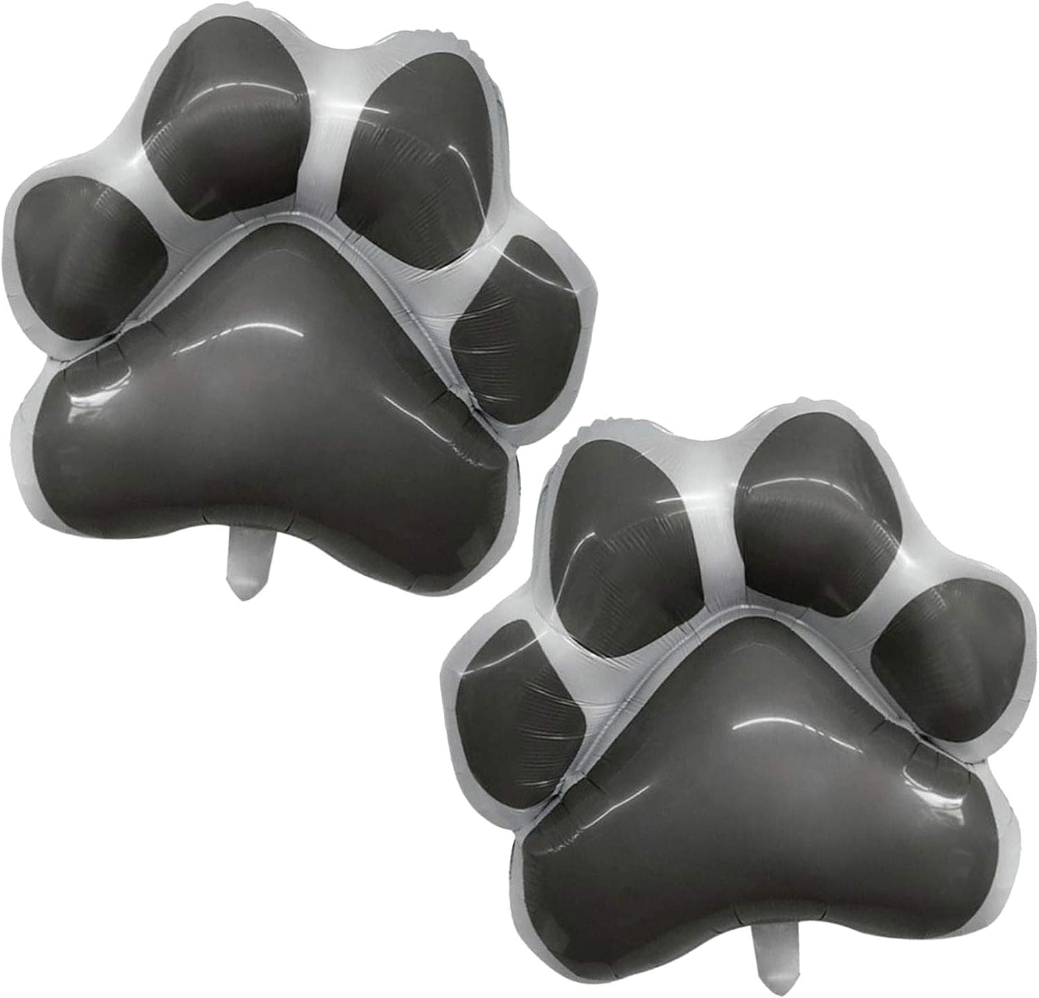 2 pcs 26 inch Dog paw balloon party decorations for birthday party decoration dog’s birthday(black)