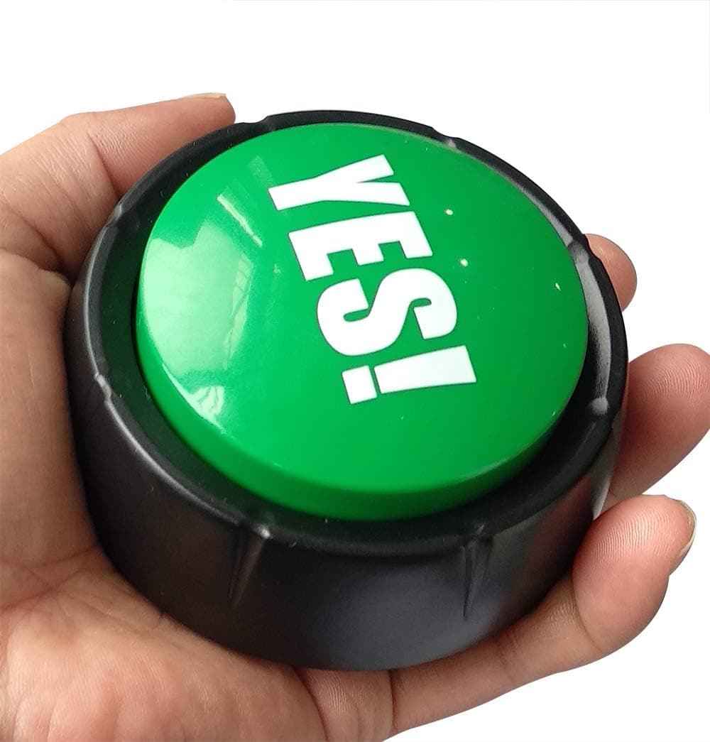 GREATCHILDREN Green Learning Toys 10 Sound Modes Sound Box Talking Button Sound Button Effect Button (Green)