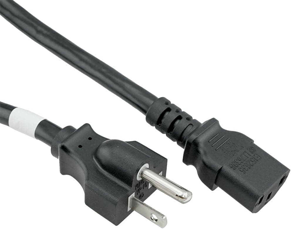 ACP1013 NEMA 6-20 Heavy Duty Plug to IEC C13 6 Foot UL Approved Power Cord Rated to 15A 250V. Note: Plug has one Prong Turned 90 Degrees and Will not Plug into 5-15 Outlet.