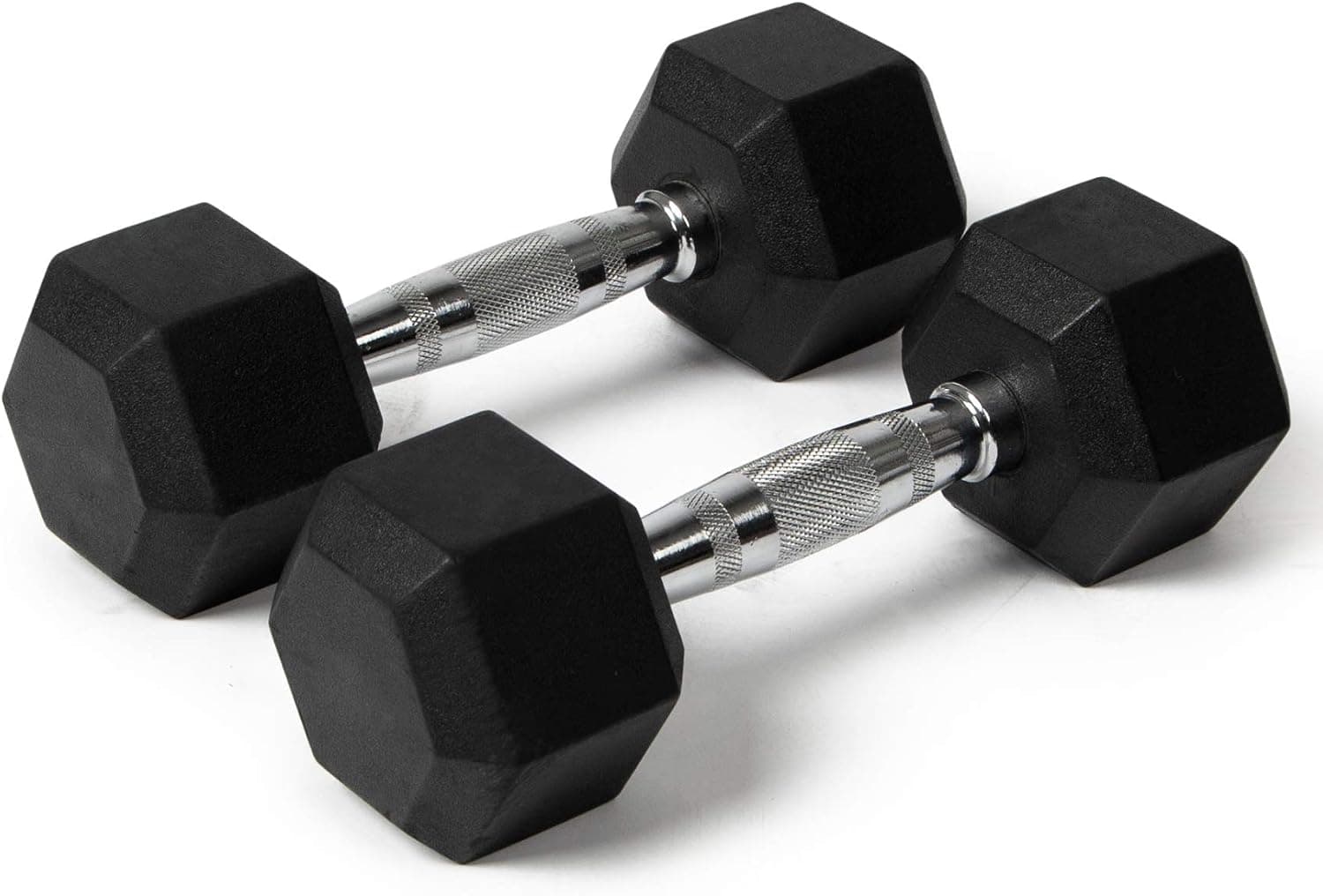 Milliard Dumbbells – Weights / Barbell / Dumbbells Set / Free Weights for Exercises / Rubber Encased - Set of 2