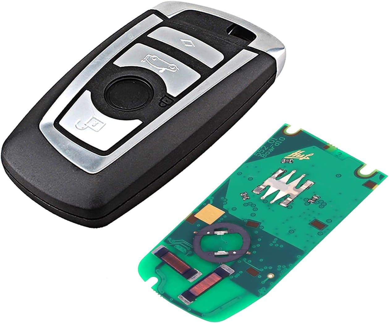 CGDI Keyless Entry Smart Key Transponder Chip Key, Replacement 3 Button Key Fob Remote Control Key Fit for BMW CAS4 315MHz FEM. on BMW Replacement Anti-Theft Accessories